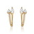 Brinco Ear Hook com Zircônias Gold 18K