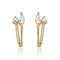 Brinco Ear Hook com Zircônias Gold 18K