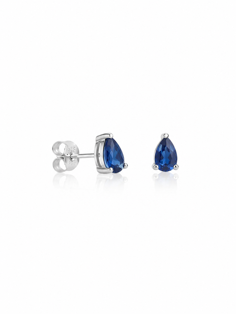 Brinco Gota Ponto de Luz Zircônia 5x7mm Prata 925