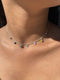 Choker Em Prata Pontos de Luz em Zircônias Coloridas